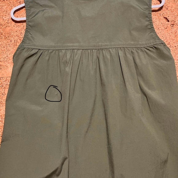 Noble 31 Sleeveless Cotton Blend Button Down Top in Khaki Olive Sz S - Picture 12 of 13